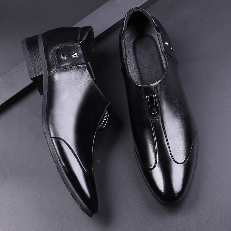 Formal British Leather Shoes Business Korean Men's Shoes - Image 4