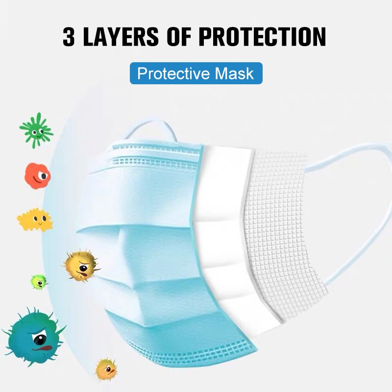 Professional Medical Mask Disposable 3-Ply Face Mask Antiviral Medical-Surgical Mask - Image 8