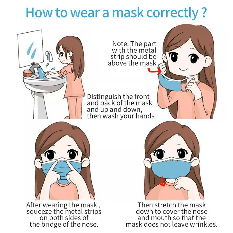 Professional Medical Mask Disposable 3-Ply Face Mask Antiviral Medical-Surgical Mask - Image 2
