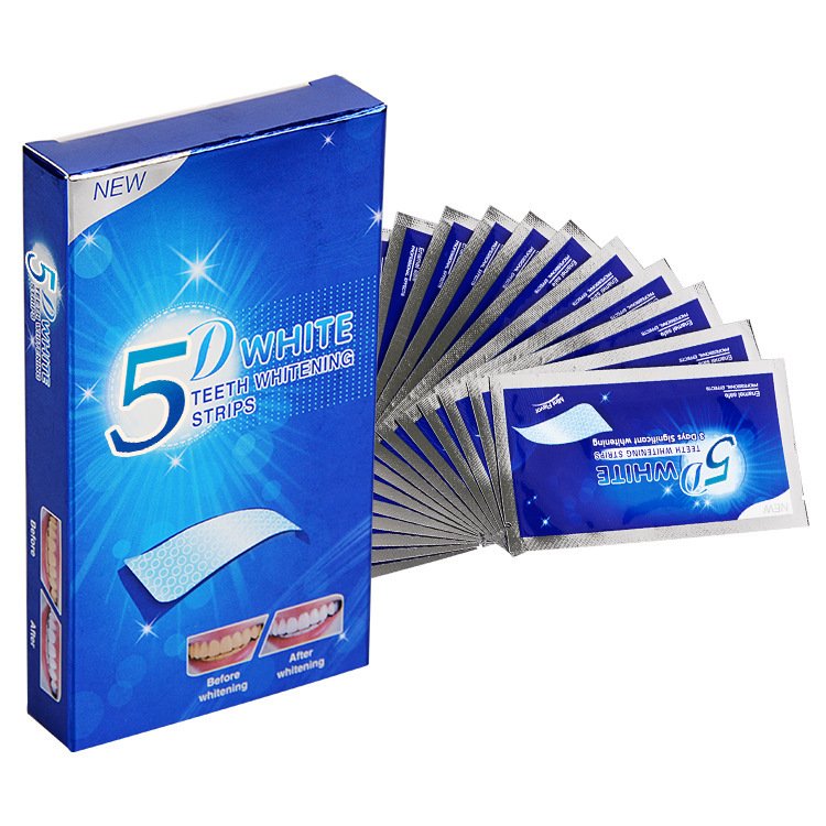 5D Gel Teeth Whitening Strips White Tooth Dental Kit Oral Hygiene Care Strip For False Teeth Veneers Dentist Seks Whiten Gel - Image 3