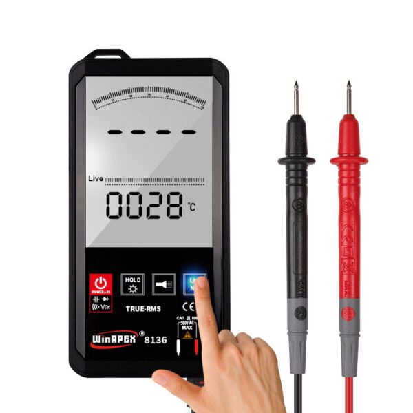 Hanyan 8136 Large-Screen Intelligent Digital Multimeter, Multi-Function Touch Screen, Digital-Analog Dual Display, Automatic Buzzer Recognition - Image 5