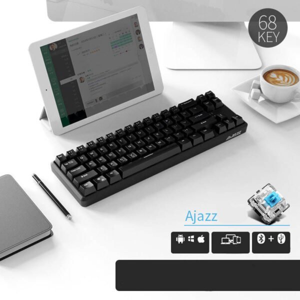 Mini Usb Wired Bluetooth Mechanical Keyboard - Image 3