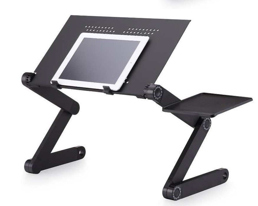 Folding Desk Retractable Adjustable Study Desk In Bed Aluminum Alloy Notebook Computer Bracket Lazy Desk - Image 5