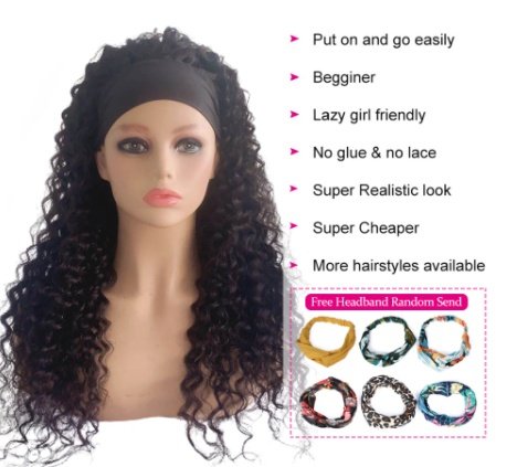 Hair Band Wig Ladies Chemical Fiber Wig - Image 5