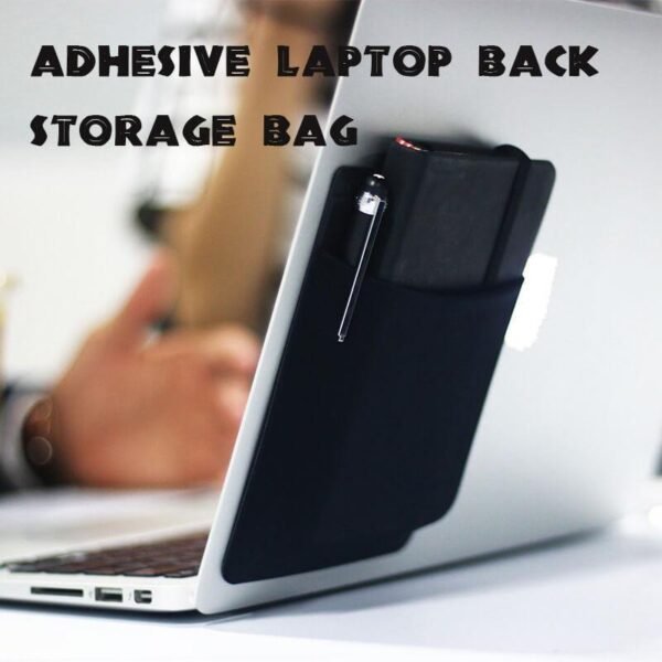 Adhesive Laptop Back Storage Bag Laptop Organizer - Image 6