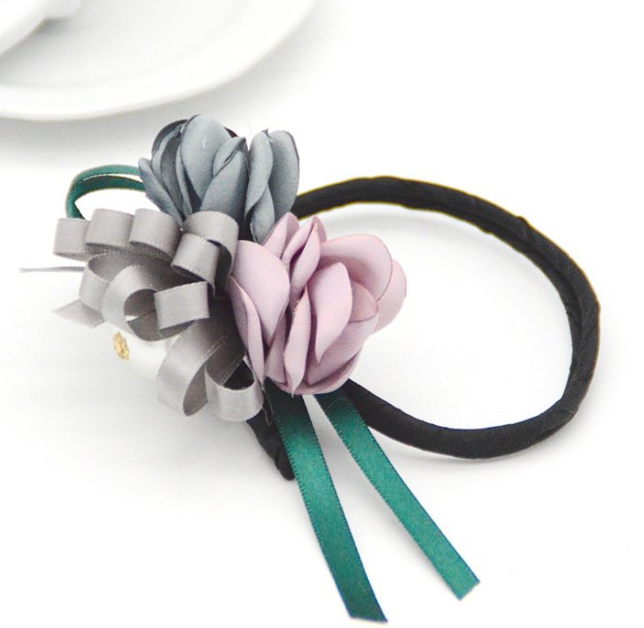 Bun Hair Half Bun Pearl Flower Hair Plate Hair Elastic Korean Styling Headdress Hair Accessories - Image 2