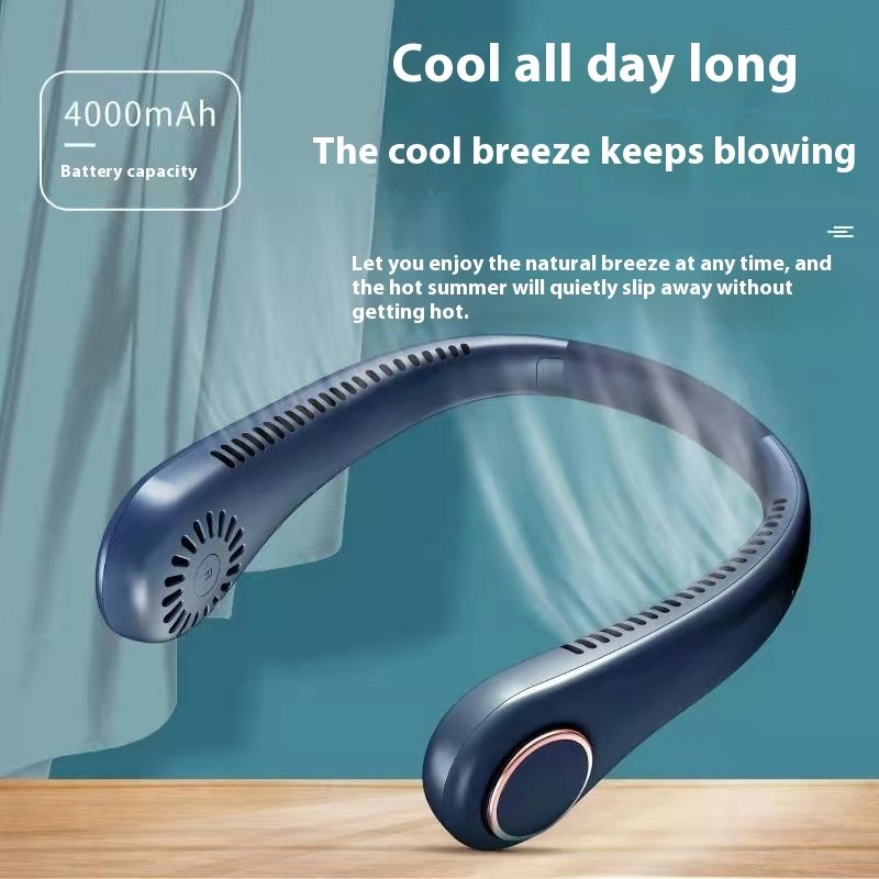 USB Charging For Your Outdoor Sports Neck Hanging Fan - Image 5