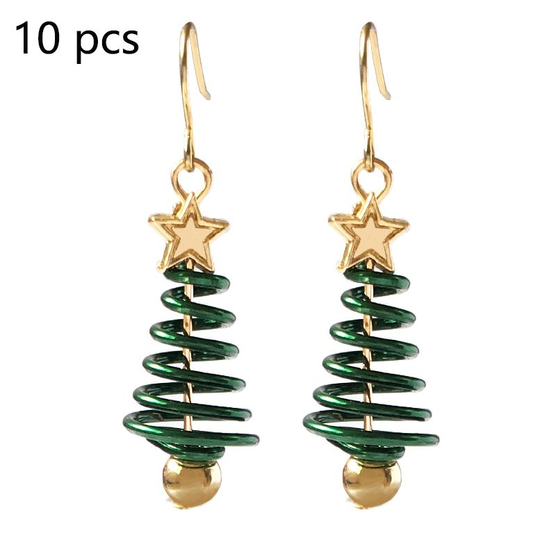 Christmas Earrings Tree Star DIY Earrings - Image 9