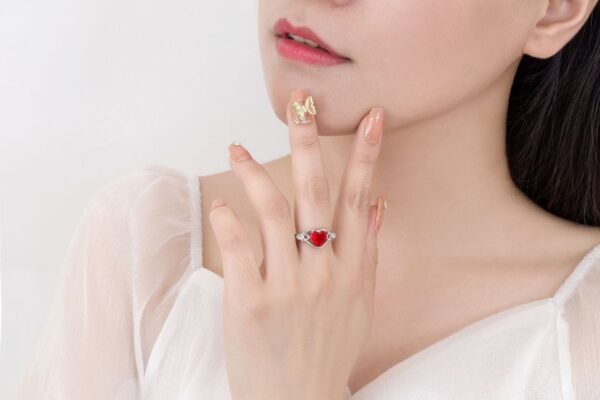 Heart-shaped Ruby Jewelry Suit - Image 8