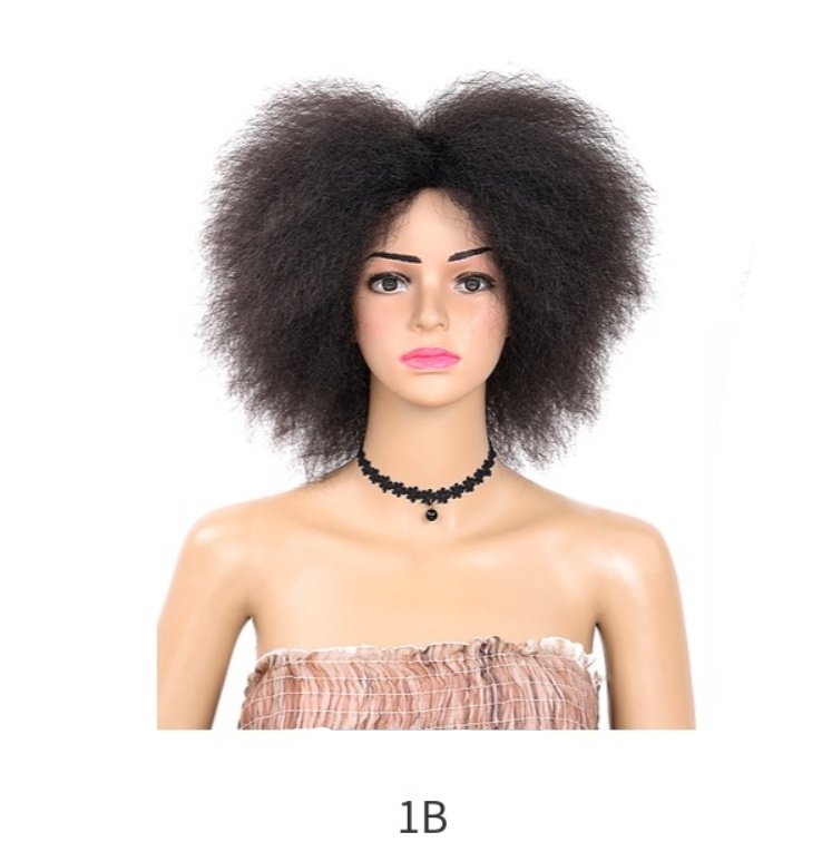 Fluffy curly hair wig - Image 6