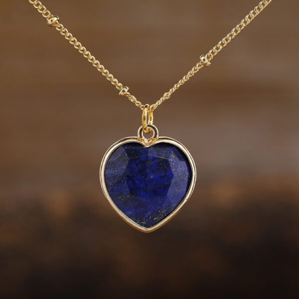 Fashion Tourmaline Rose Quartz Heart Pendant - Image 3