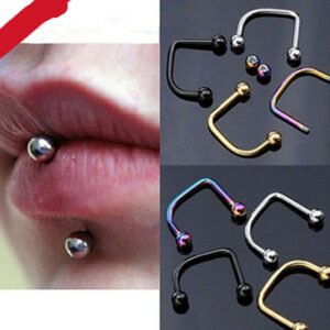 Body Piercing Jewelry 316 Medical Stainless Steel Lip Nail