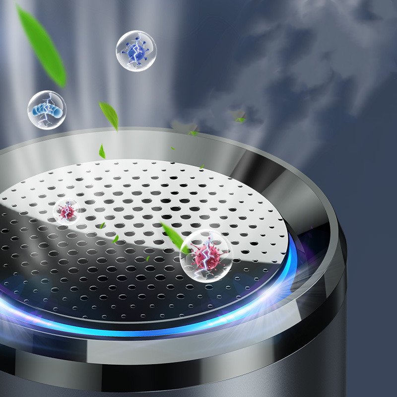 Car Air Purifier Ionizer Negative Ion Aluminum Alloy Car Air Freshener Activated Carbon Formaldehyde Auto Air Clean Accessories - Image 2