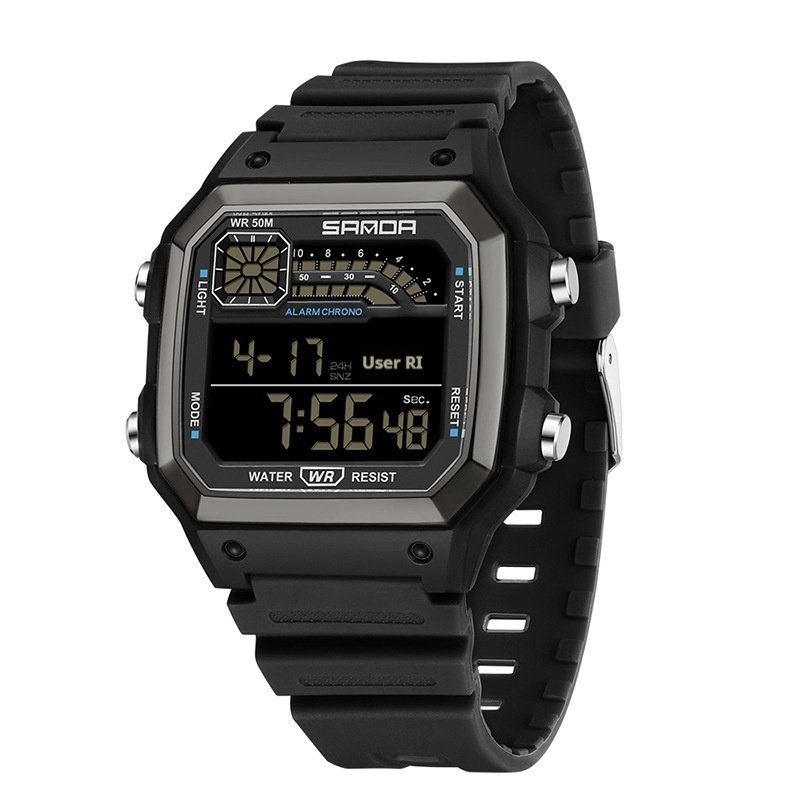 Electronic Watch Luminous Waterproof Sports Men Thin Square - Image 5