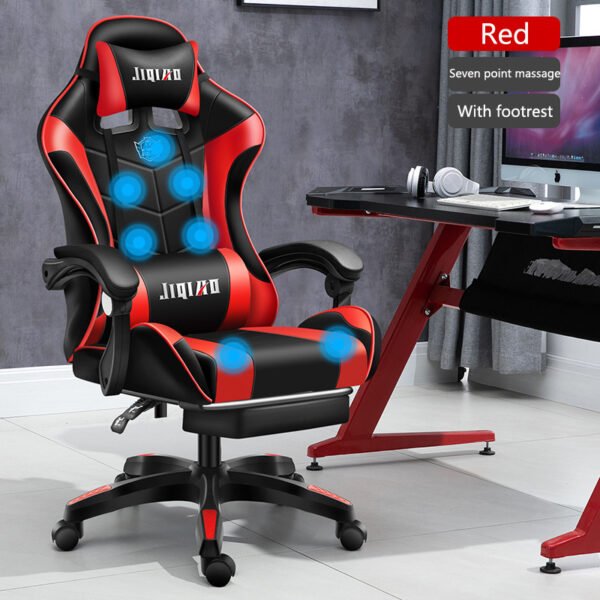 Men's Computer Home Comfort Ergonomic Dormitory Gaming Seat Swivel Chair - Image 4