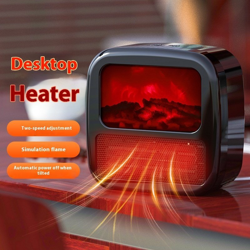 Household Electric Heater Warmer Portable 3D Anti-real Flame Electric Heater Warm Air Fan Room Winter Stove Radiator - Image 3