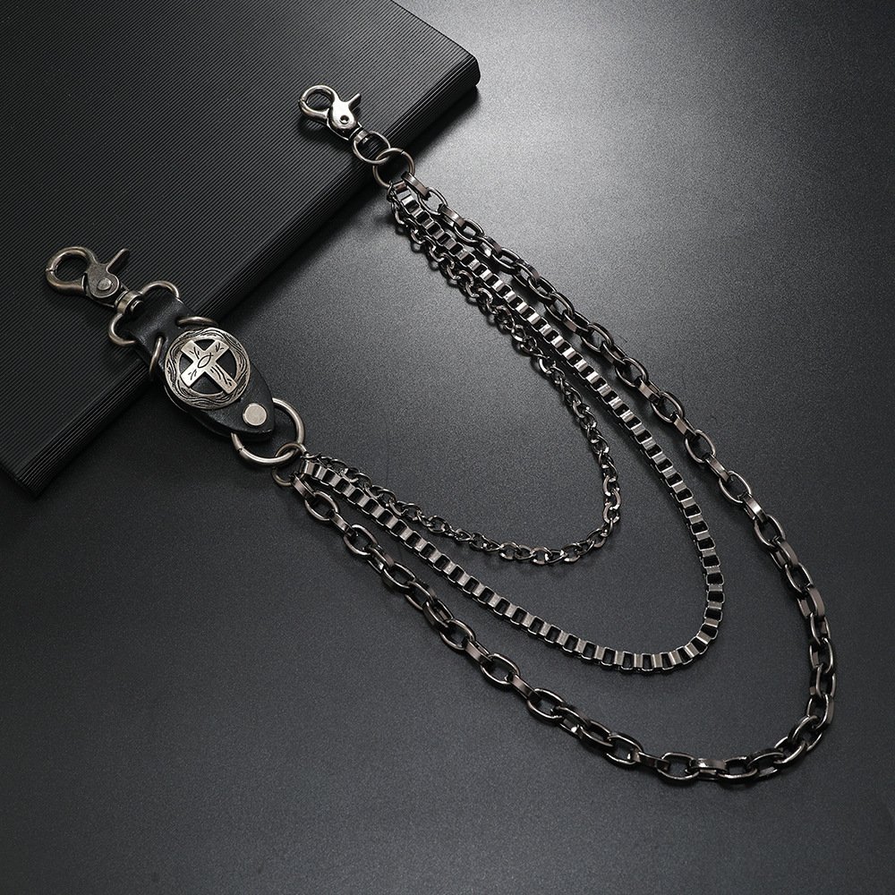 Punk Metal Denim Waist Chain - Image 2