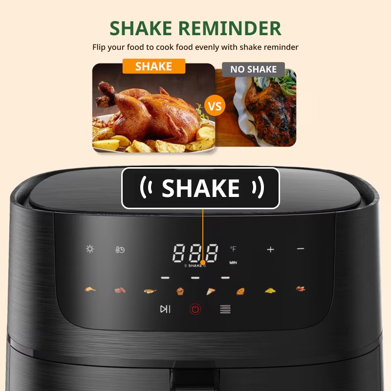 8.5 QT Air Fryer - Large Capacity For Family Gatherings, 8-in-1 Multifunctional Cooker With Touchscreen Control, Easy To Clean & Ideal For Beginners, Health Enthusiasts, Busy Professionals - Image 6