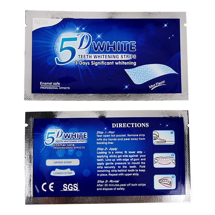5D Gel Teeth Whitening Strips White Tooth Dental Kit Oral Hygiene Care Strip For False Teeth Veneers Dentist Seks Whiten Gel - Image 2