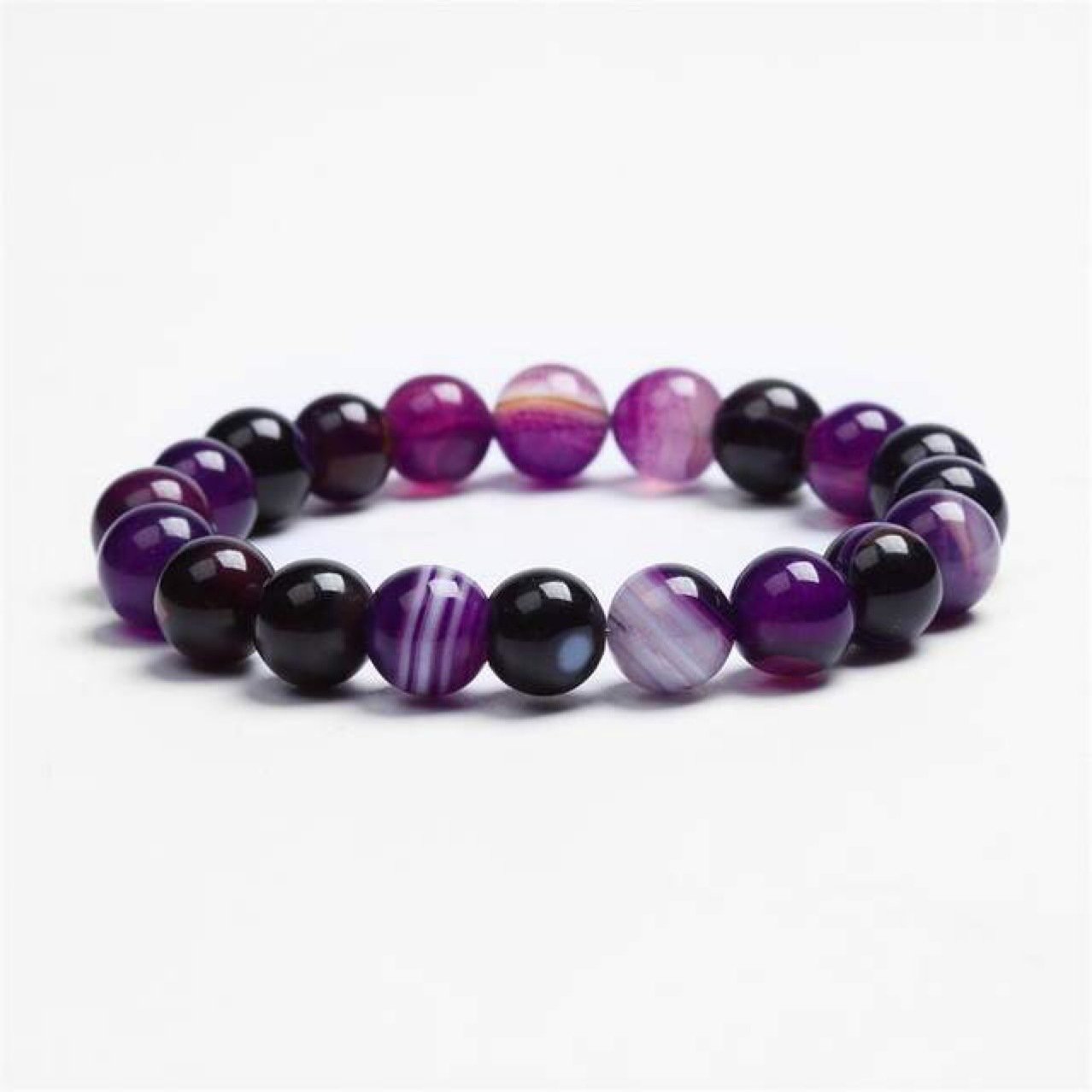 Elegant Violet Natural Stone Bracelet for Women