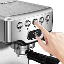 Geek Chef Espresso Machine, 20 Bar Espresso Machine With Milk Frother For Latte, Cappuccino, Macchiato, For Home Espresso Maker, 1.8L Water Tank, Stainless Steel, Ban On Amazon - Image 4