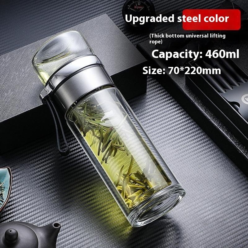 Personal Double-layer Glass Cup - Image 8