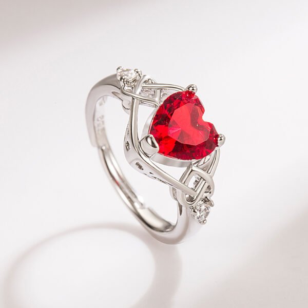 Heart-shaped Ruby Jewelry Suit - Image 6