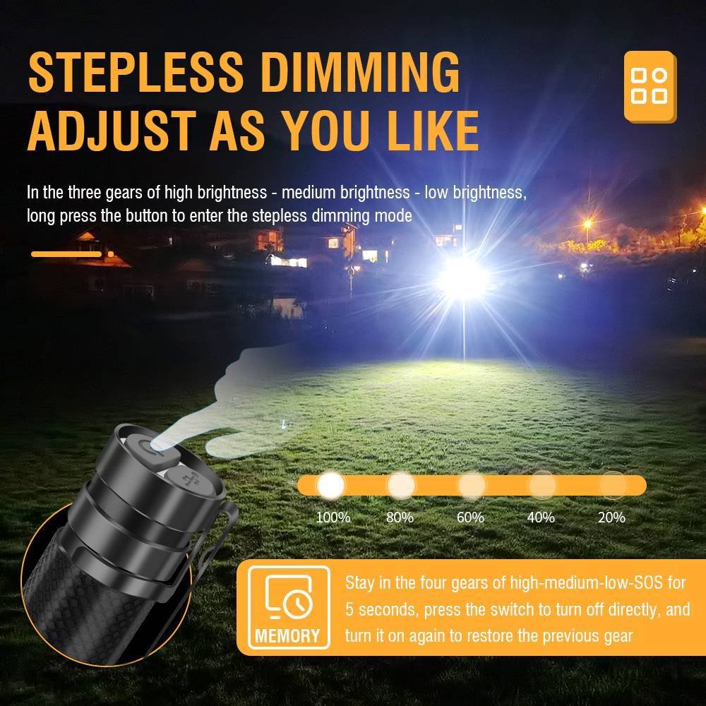 Super Bright Tactical Flashlight Torch Super Bright Camping LED Zoomable Torch - Image 6