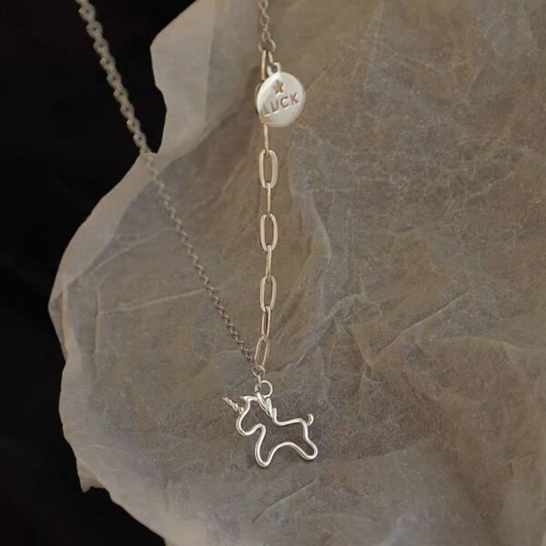 Silver Necklace Femininity Creative Design Sense Of Advanced - Image 3