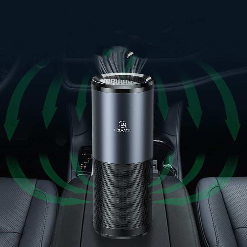 Car Air Purifier Ionizer Negative Ion Aluminum Alloy Car Air Freshener Activated Carbon Formaldehyde Auto Air Clean Accessories - Image 3