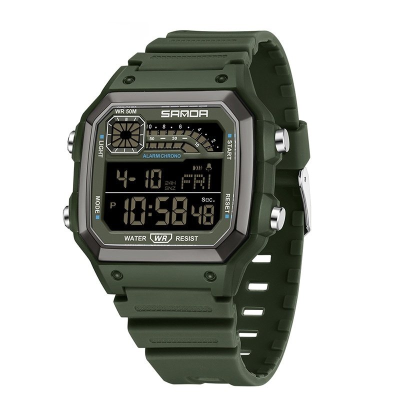 Electronic Watch Luminous Waterproof Sports Men Thin Square - Image 6