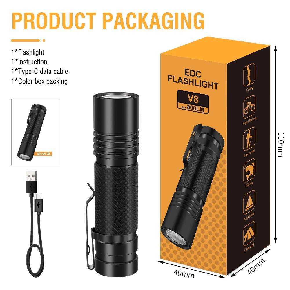 Super Bright Tactical Flashlight Torch Super Bright Camping LED Zoomable Torch - Image 2