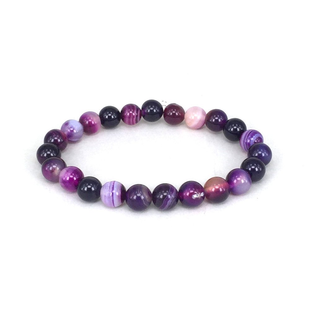 Elegant Violet Natural Stone Bracelet for Women - Image 3