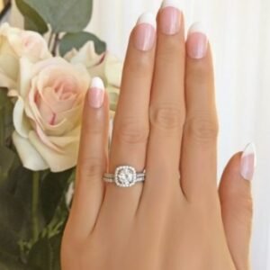 Couple Rings Wedding Engagement Rings Fashion Ladies Inlaid Diamond Rings