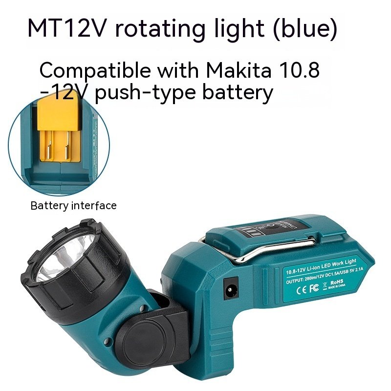 Rechargeable LED Universal Rotating Flashlight - Image 2