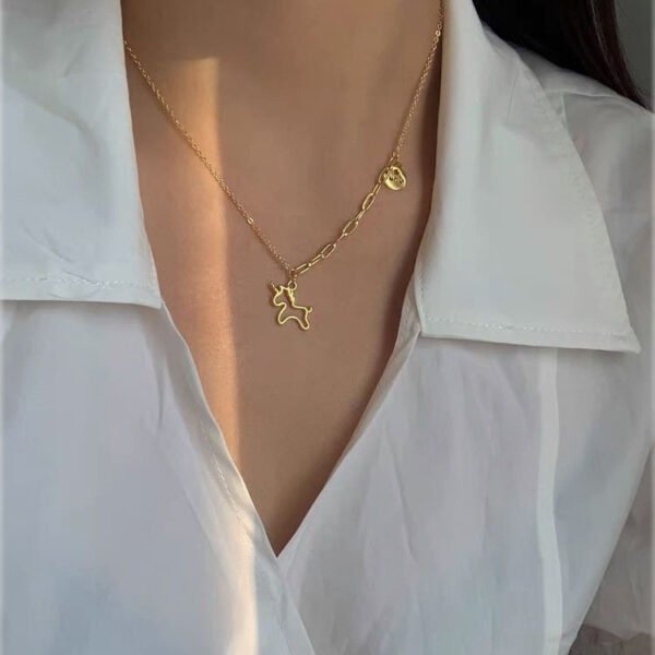 Silver Necklace Femininity Creative Design Sense Of Advanced