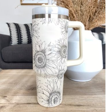 40 Oz Tumbler With Handle Straw Insulated, Stainless Steel Spill Proof Vacuum Coffee Cup Tumbler With Lid Tapered Mug Gifts For Valentine Lover Suitable For Car Gym Office Travel - Image 9