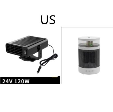 Universal Car Defrost Heater Window Mist Remover 12V24V Heating And Cooling Accessories Fan - Image 2
