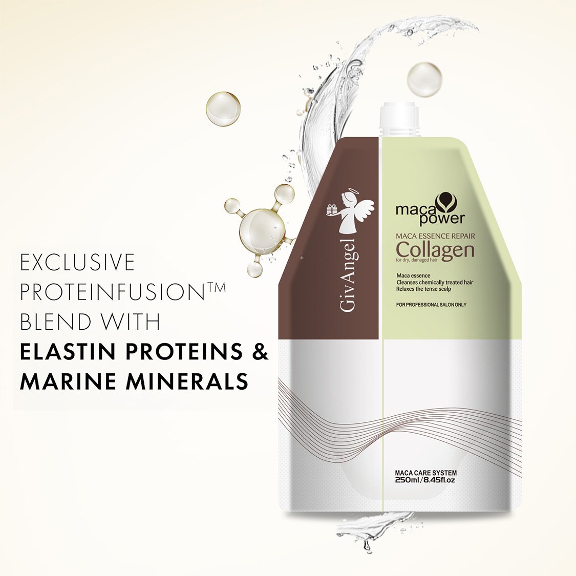 Nourishing Collagen Hair Mask, Deep Nourishing Magical Hair Mask, Fortifying Hair Repair Conditioner, Hair Mask For Dry Damaged Hair All Hair Types, 500ml, 1 Count - Image 8