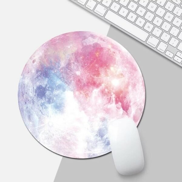 Space Round Mouse Pad PC Gaming Non Slip Mice Mat For Laptop Notebook Computer Gaming Mouse Pad - Image 3