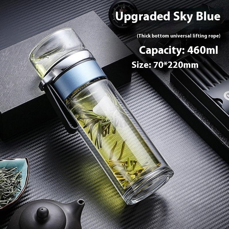 Personal Double-layer Glass Cup - Image 10