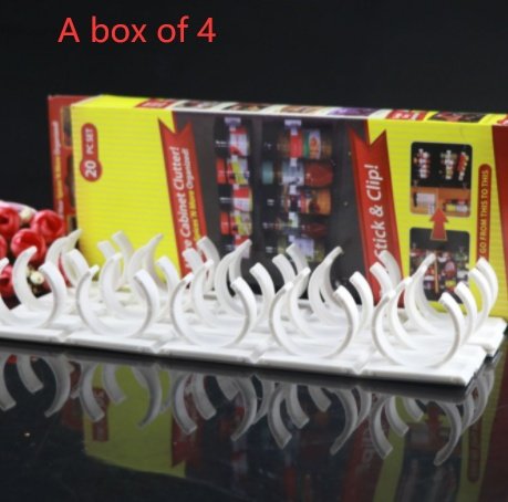 Clip N Store Storage Rack Spice Rack Kitchen Supplies Gadgets Bottle Racks - Image 6