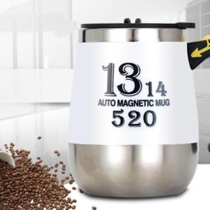 Stainless Steel Automatic Stirring Mug Magnetic Rechargeable Coffee Mug