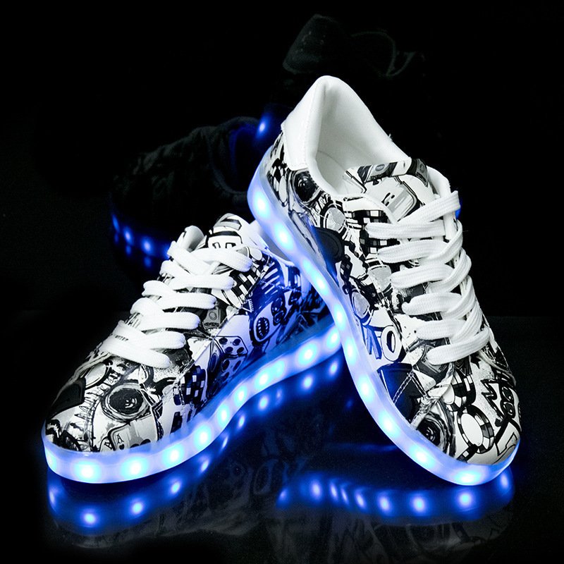 Men and women light shoes couple fluorescent shoes - Image 4