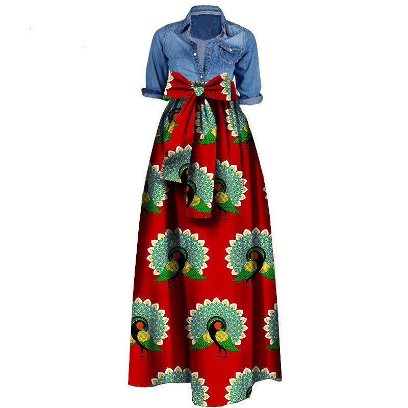African women''s skirt cotton batik printing skirt cross border e-commerce supply factory supply - Image 7