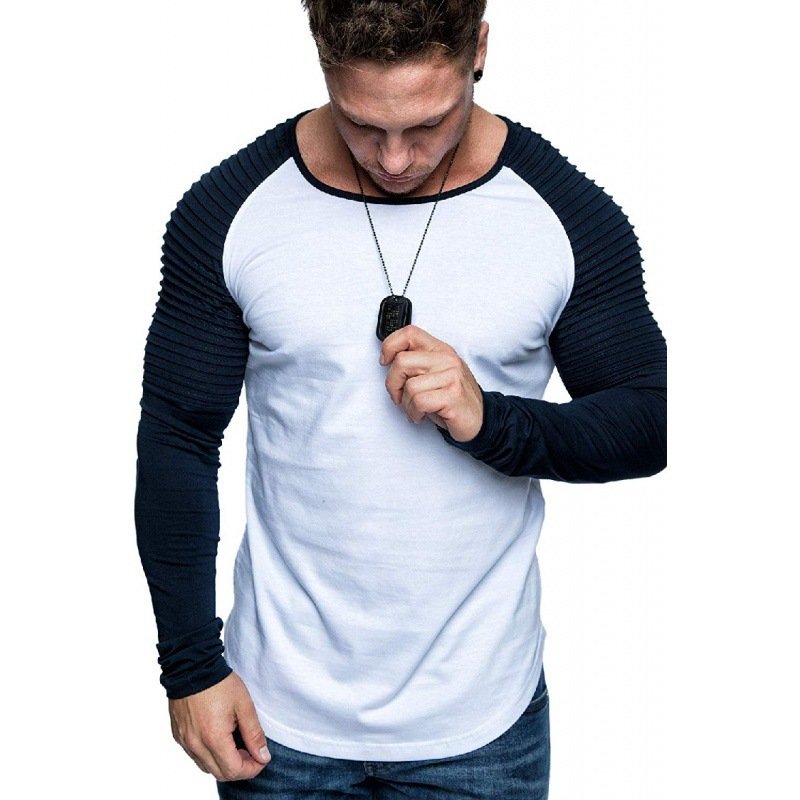 Men's Long Sleeve T-shirt Boys Summer Slim Dress Shirts - Image 5