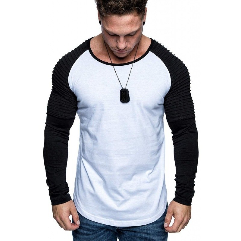 Men's Long Sleeve T-shirt Boys Summer Slim Dress Shirts - Image 8