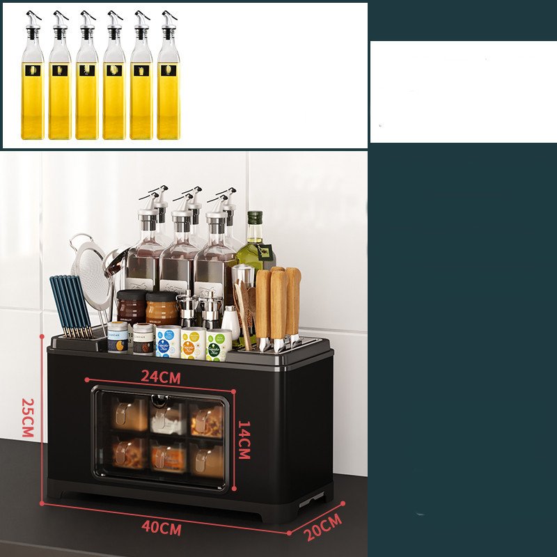 Stainless Steel Kitchen Condiment Storage Rack - Image 5