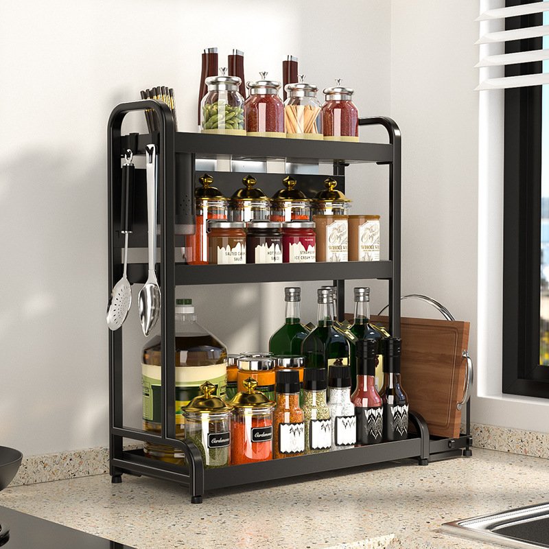 Kitchen Spice Countertop Oil Salt Sauce And Vinegar Finishing Rack - Image 6