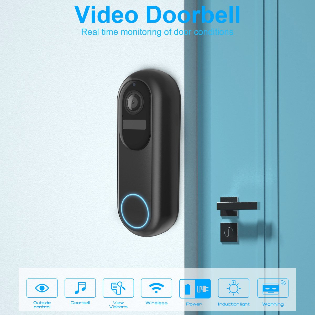 Smart Visual Doorbell Monitoring Intercom Low Power Camera - Image 8